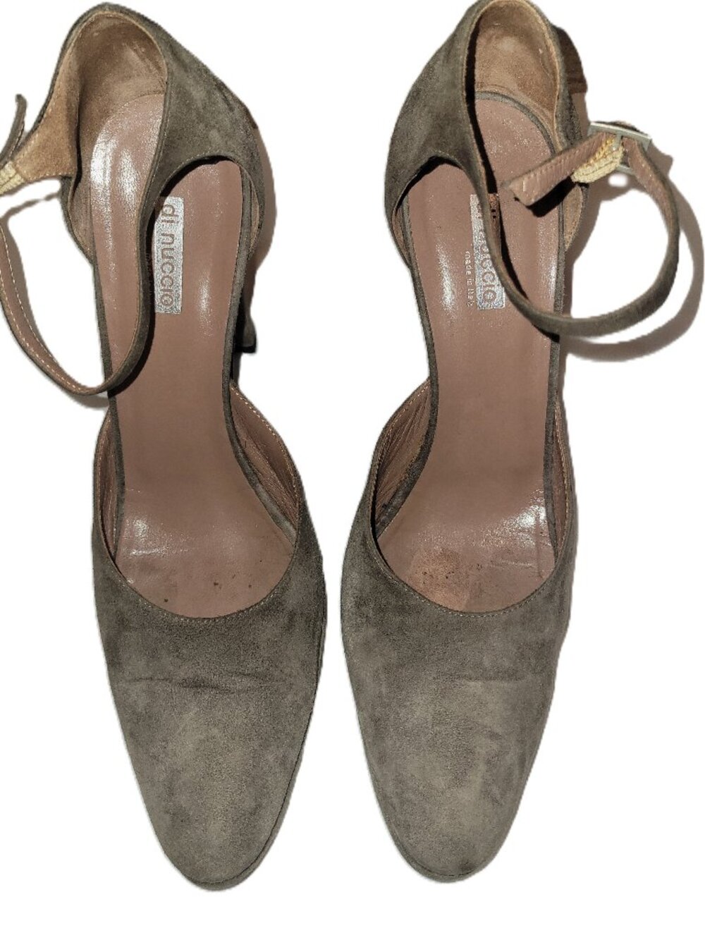 Vintage di nuccio Taupe Suede Pumps - EU38/US8